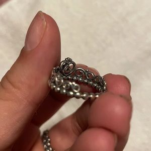 Princess Tiara Crown Ring Sz.7